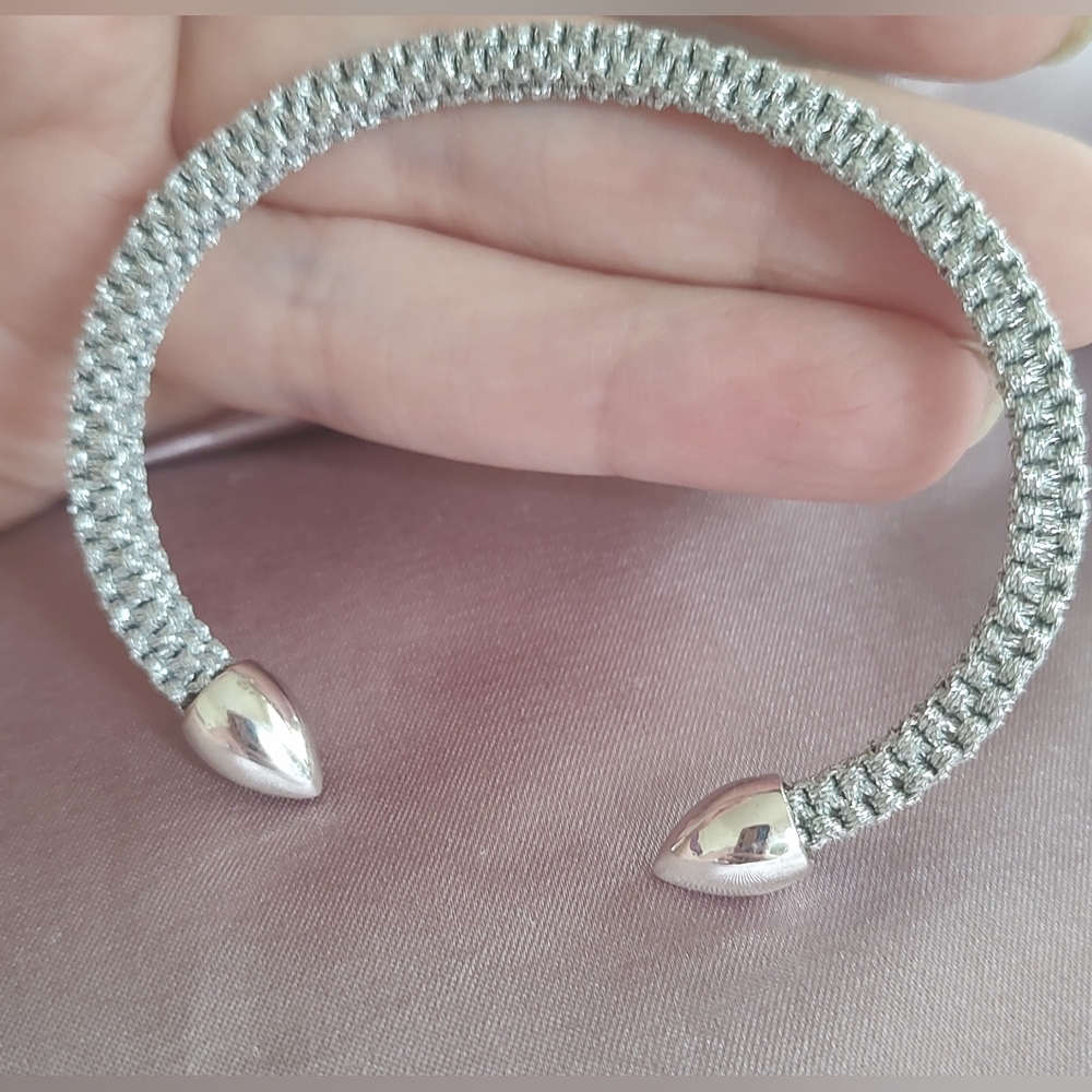 Monica Vinader Fiji Bud Mesh Friendship Cuff